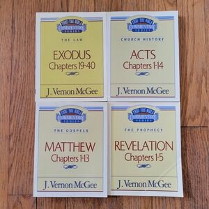 Thru The Bible Commentary Series Matthew Revelation J Vernon McGee Book Lot